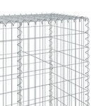 vidaXL Panier gabion avec couvercle 400x50x200 cm fer galvanisé