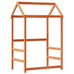 vidaXL Cadre de lit avec toit sans matelas cire marron 75x190 cm