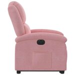 vidaXL Fauteuil inclinable électrique rose velours
