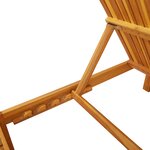 vidaXL Chaise longue 200x55x30 cm en bois d'acacia massif