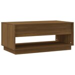 vidaXL Table basse Chêne marron 102 5x55x44 cm Bois d'ingénierie
