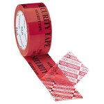 Adhésif bleu haute sécurité imprimé security tape raja 50 mm x 50 m (lot de 3)