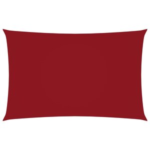 vidaXL Voile de parasol Tissu Oxford rectangulaire 2x5 m Rouge
