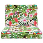 vidaXL Coussin de canapé d'extérieur 2 Pièces coloré Polyester