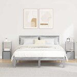 vidaXL Table de chevet 2 pc Gris Sonoma 30 5 x 27 x 59 5 cm