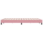 vidaXL Cadre de lit sans matelas rose 140x220 cm velours