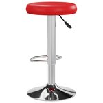 vidaXL Tabourets de bar lot de 2 rouge similicuir