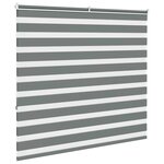 vidaXL Store zèbre gris foncé largeur du tissu 160 9 cm polyester