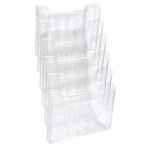 Trieur Mural Modulable Horizontal 6 Compartiments A4 - Cristal - Exacompta