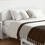 vidaXL Tête de lit blanc 135 cm bois massif de pin