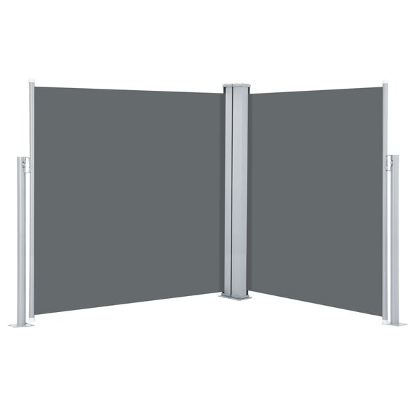 vidaXL Auvent latéral rétractable Anthracite 140x600 cm