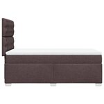 vidaXL Sommier à lattes de lit avec matelas Marron foncé 90x190 cm