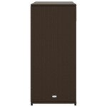 vidaXL Armoire de rangement jardin marron 105x55x113 cm résine tressée
