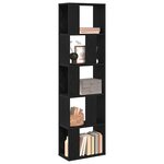 vidaXL Étagère Chêne noir 45 x 23.5 x 162.5 cm Bois d'ingénierie