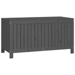 vidaXL Boîte de rangement de jardin Gris 121x55x64 cm Bois de pin