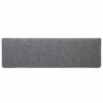 vidaXL Tapis d'escalier autocollants vidaXL  5 pièces  65 x 21 x 4 cm  gris clair  bord rectangulaire