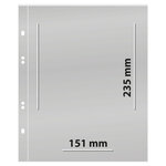 Feuilles Multi Collect Lindner transparentes à 1 poche pour mini feuilles.