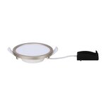 Kit spot à encastrer LED Areo IP44 rond blanc 1x8 W 3000°K Ø 120 mm