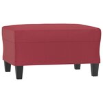 vidaXL Repose-pied Rouge bordeaux 70x55x41 cm Similicuir
