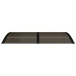 vidaXL Auvent de porte Noir 150x75 cm Polycarbonate