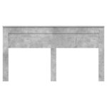 vidaXL Tête de lit Gris béton 180 cm Bois d'ingénierie