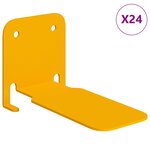 vidaXL Étagère Flottante Invisible Montage mural 24 Pièces Jaune moutarde