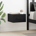 vidaXL Cabinet de chevet Chêne noir 35 x 35 x 20 cm Bois d'ingénierie