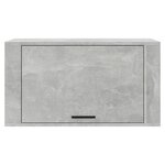 vidaXL Armoire à chaussures murale Gris béton 70x35x38 cm