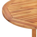 vidaXL Mobilier à dîner d'extérieur pliable 5 Pièces Bois solide de teck