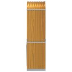 vidaXL Porte-bûches marron clair 40x45x170 cm acier galvanisé