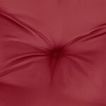 vidaXL Coussins de chaise à dossier haut lot de 6 rouge bordeaux