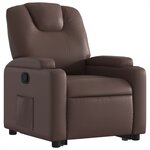vidaXL Fauteuil inclinable marron similicuir