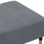 vidaXL Repose-pied gris foncé 77x55x31 cm velours