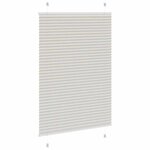 vidaXL Store plissé gris clair 95x100 cm largeur du tissu 94 4 cm