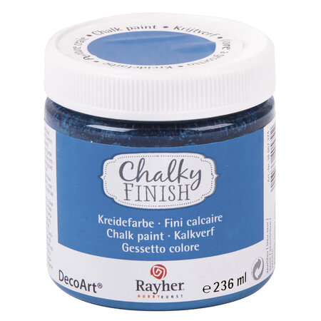 Peinture craie Chalky Pour Matériau poreux 236 ml Bleu azur