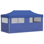 vidaXL Tente de fête 291 x 580 x 315 cm Bleu Tissu Oxford