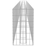 vidaXL Lit surélevé à gabion Acier galvanisé 450x30x60 cm