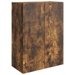 vidaXL Armoire Murale Chêne fumé 66 x 34 5 x 90 cm Bois d'ingénierie