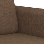 vidaXL Ensemble de canapés 3 Pièces avec coussins Marron Tissu