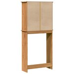 vidaXL Cabinet pour lave-linge VIGO marron miel 72 5 x 27 x 161 cm