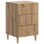 vidaXL Cabinet de chevet Chêne artisanal 43 x 41 x 66 5 cm