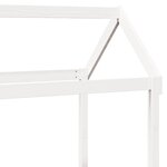 vidaXL Lit de jour avec toit sans matelas blanc 90x190 cm bois massif