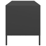 vidaXL Meuble TV noir 68x39x43 5 cm acier laminé à froid