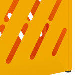 vidaXL Porte-parapluie jaune moutarde 28 x 12 x 41 cm Acier