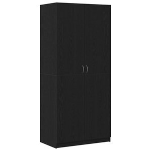 vidaXL Armoire Chêne noir 90 x 52 x 200 cm Bois d'ingénierie