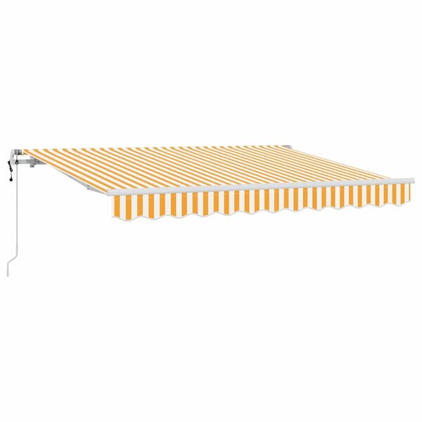vidaXL Auvent Rétractable Jaune 300 x 200 cm tissu