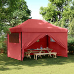 vidaXL Tente de fête Bordeaux 279 x 410 x 315 cm Tissu Oxford
