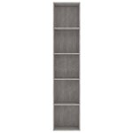 vidaXL Bibliothèque Gris béton 40x30x189 cm Bois d’ingénierie