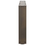 vidaXL Pieds de table basse en forme de V  2 pièces  acier naturel  50 x (30-31 3) cm
