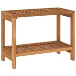 vidaXL Table d'appoint de salle de bain 60x30x45cm bois de teck solide